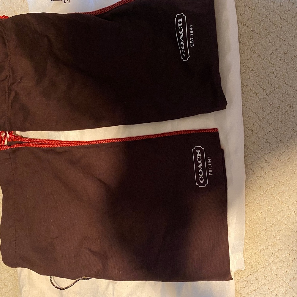 Coach and Tory Burch dustbags